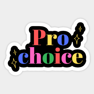 Colorful pro-choice Sticker